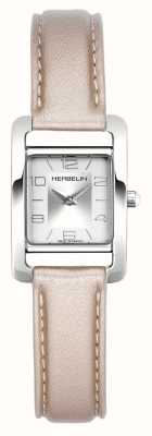 Herbelin V Avenue | Silver Dial | Blush Leather Strap 17437AP21NA