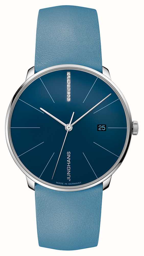 Junghans Meister Fein Automatic Diamond Set Arctic Blue Dial