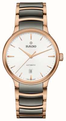 RADO Centrix Automatic (39.5mm) Black Dial / Grey High-Tech Ceramic & Rose-Gold PVD Stainless Steel R30017012