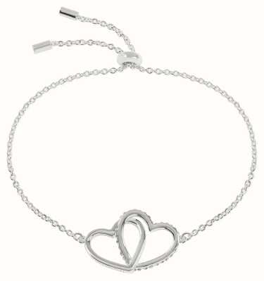 Radley Jewellery Interlinking Hearts Bracelet | Sterling Silver | Crystal Set RYJ3254S