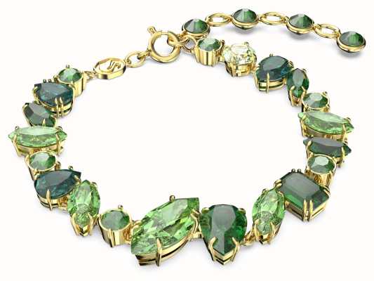 Swarovski Gema Bracelet | Gold-Tone Plated | Green Crystals 5652822