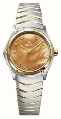 EBEL Sport Classic Lady - 8 Diamonds (29mm) Sundial Dial / 18K Gold & Stainless Steel 1216595