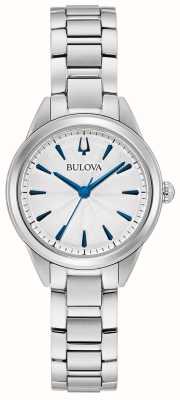 Bulova Women's Classic Sutton Silver White Dial / Stainless Steel Bracelet 96L285
