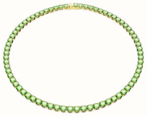 Swarovski Jewellery Swarovski Matrix Tennis Round Cut Silver Tone Necklace  0.4cm, 41cm - Jewellery from Faith Jewellers UK