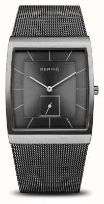 Bering Men's Classic Grey Dial / Grey Stainless Steel Mesh Bracelet 16033-377