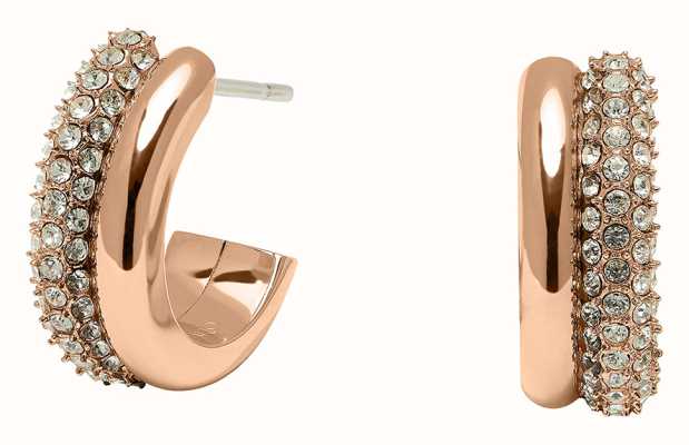 Olivia Burton Classic Entwine Rose Gold Hoop Earrings 24100009