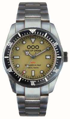 Out Of Order Green Auto 2.0 (44mm) Green Dial / Aged Stainless Steel OOO.001-16.2.VE