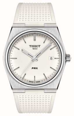 Tissot PRX (40mm) White Luminous Dial / White Rubber Strap T1374101701100
