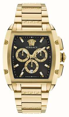 Versace DOMINUS CHRONO (42mm) Black Dial / Gold PVD Stainless Steel VE6H00523