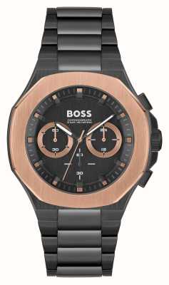 BOSS GQ Taper Black Dial / Black Stainless Steel Bracelet 1514090