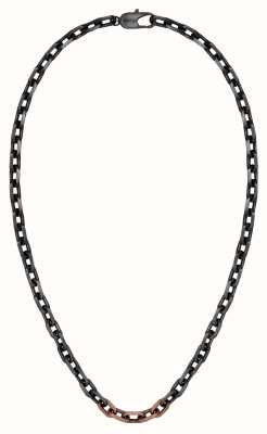 BOSS Jewellery Kane Necklace Black Stainless Steel 1580536