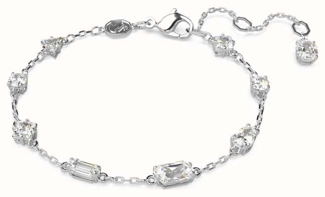 Swarovski Mesmera Bracelet Rhodium Plated White Mixed Cut Crystals 5661530