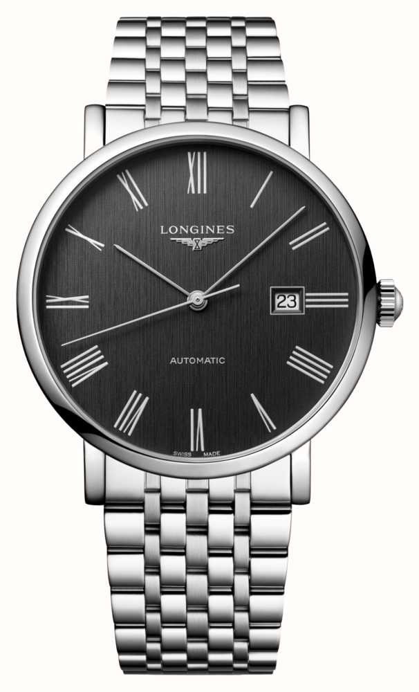 LONGINES Elegant Collection 41mm Black Dial Stainless Steel