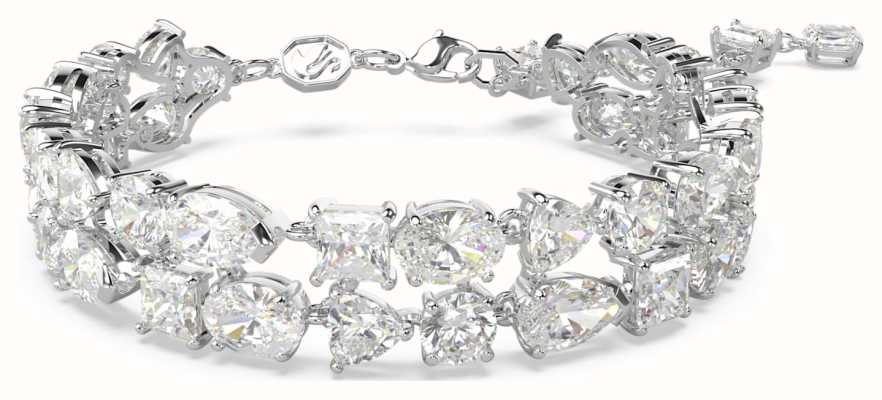 Swarovski Mesmera Bracelet Rhodium Plated Mixed Cut White Crystals 5669927