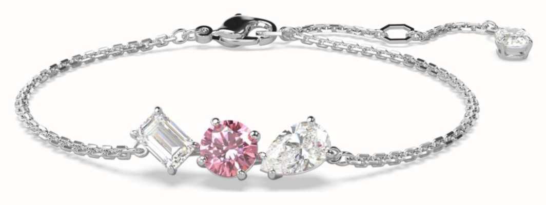 Swarovski Mesmera Bracelet Rhodium Plated Pink and White Crystals 5668361