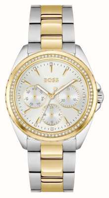 BOSS Atea (38mm) Silver Dial / Two Tone Gold and Stainless Steel Bracelet 1502713