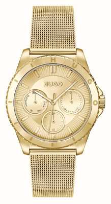 HUGO #dance Women's (36mm) Gold Dial / Gold Steel Mesh Bracelet 1540159