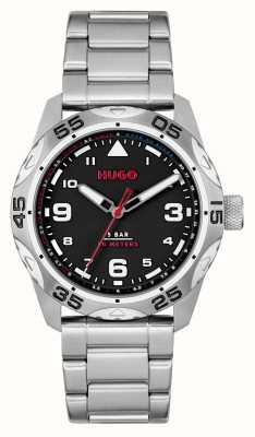 HUGO #trek (42mm) Black Dial / Stainless Steel Bracelet 1530332
