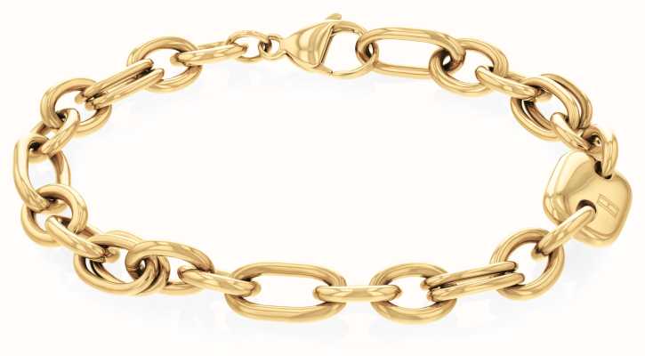 Tommy Hilfiger Women's Contrast Link Chain Bracelet Gold Tone Stainless Steel 2780788