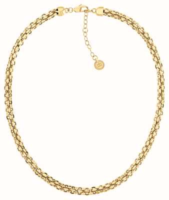 Tommy Hilfiger Women's Intertwined Circles Chain Gold Tone Stainless Steel 2780840