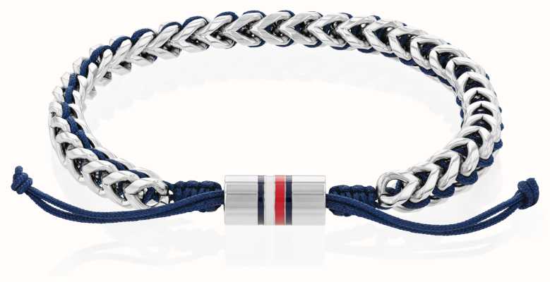 Tommy Hilfiger Men's Braided Metal Tie Bracelet Stainless Steel 2790511
