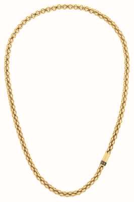 Tommy Hilfiger Men's Intertwined Circles Chain Gold Tone Stainless Steel 2790525
