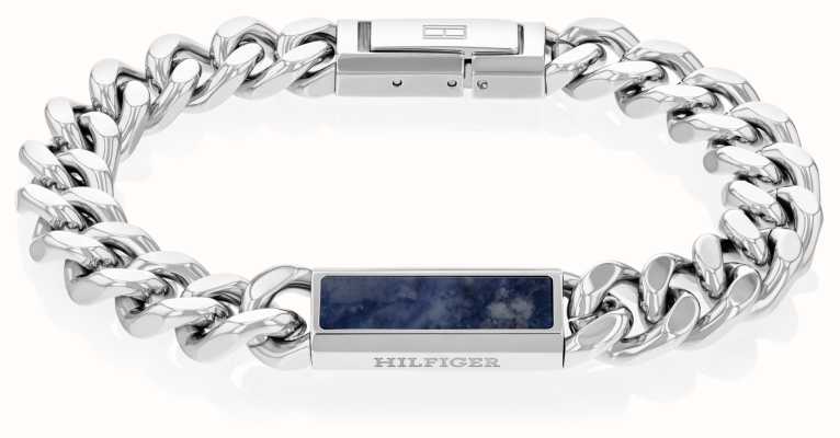 Tommy Hilfiger Men's Semi Precious On Metal Bracelet Stainless Steel 2790538
