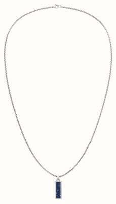 Tommy Hilfiger Men's Semi Precious On Metal Chain Necklace Stainless Steel 2790542
