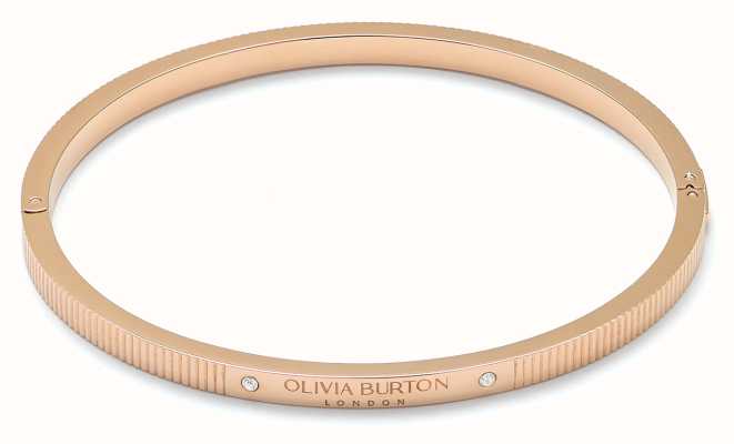 Olivia Burton Classic Linear Carnation Gold Bangle 24100015