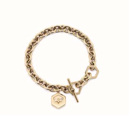 Olivia Burton Minima Bee Gold-Tone Bee Charm Bracelet 24100103