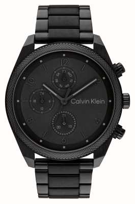 Calvin Klein Impact Men's (44mm) Black Dial / Black Stainless Steel Bracelet 25200359