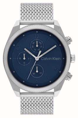 Calvin Klein Impact Men's (44mm) Blue Dial / Steel Mesh Bracelet 25200360