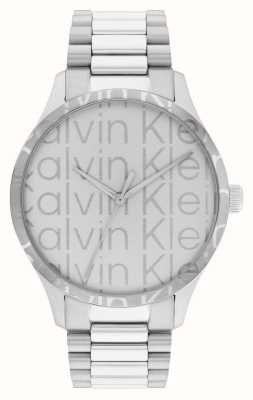 Calvin Klein Iconic (42mm) Silver Logo Dial / Stainless Steel Bracelet 25200342