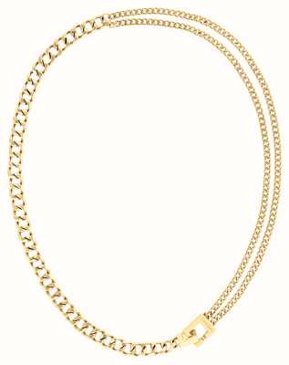 Calvin Klein Women's Divergent Links Necklace Gold Tone Stainless Steel 35000466