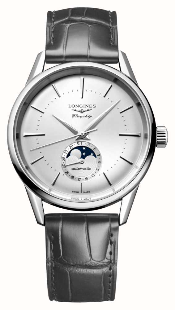 LONGINES Flagship Heritage Classic Moonphase 38.5mm Silver Dial