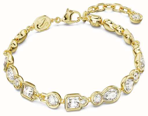 Swarovski Dextera Bracelet Gold Tone Plated White Crystals 5667044