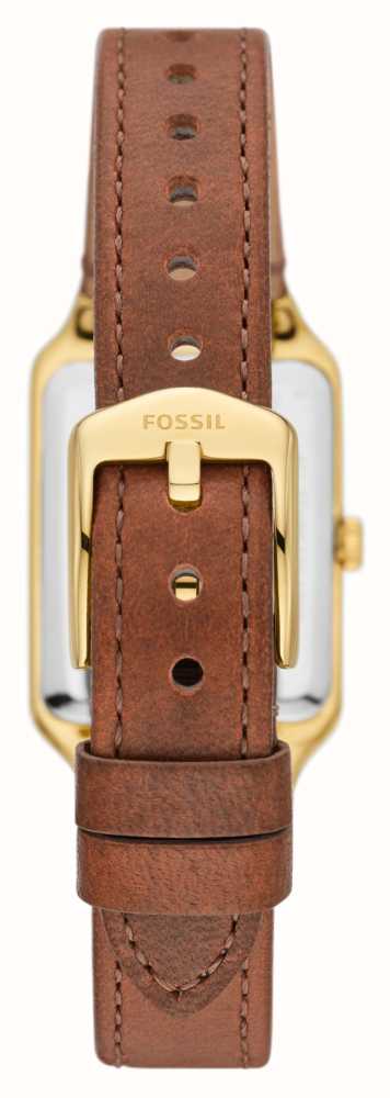 Fossil watch square clearance leather