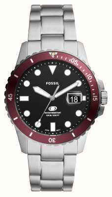 Fossil Blue Dive (42mm) Black Dial / Stainless Steel Bracelet FS6013