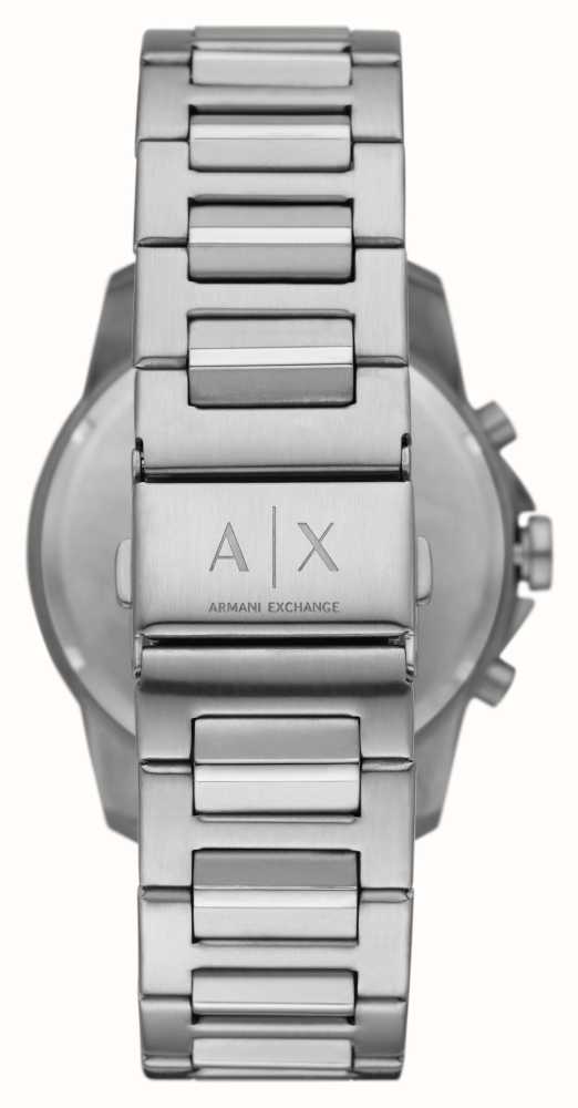 Armani Exchange AX1742 / Silver Men\'s Bracelet Chronograph First - Dial Class (44mm) IRL Steel Watches™ Stainless
