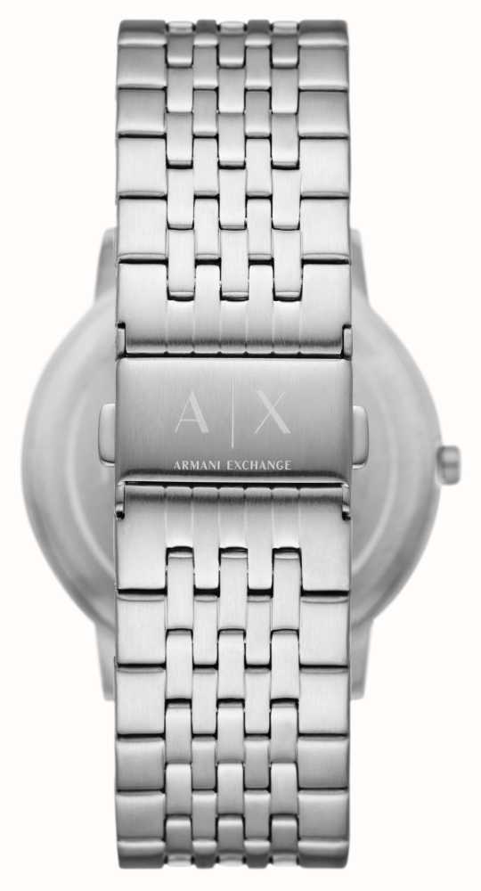 Armani Exchange Men s 40mm Silver Logo Dial Stainless Steel