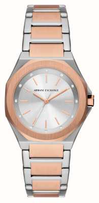 Armani Exchange Women's (34mm) Silver Dial / Two-Tone Stainless Steel Bracelet AX4607