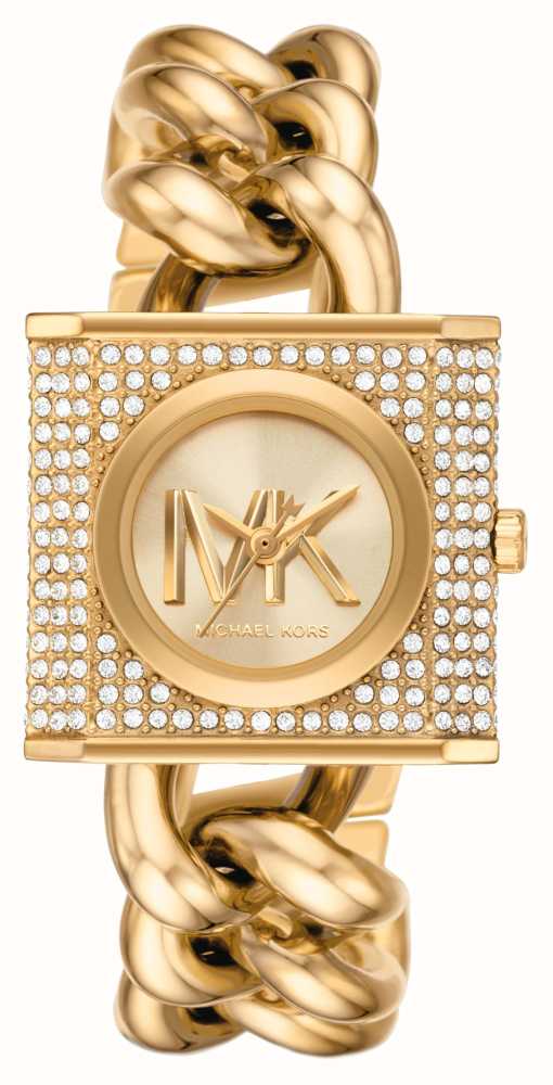 Michael Kors MK Chain Lock (25mm) Gold Dial / Gold-Tone Stainless