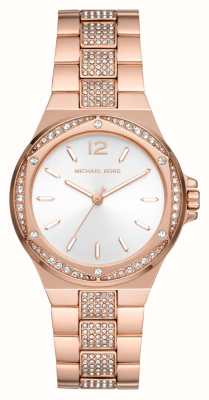Michael Kors Lennox (41mm) White Chronograph Dial / Gold-Tone Stainless  Steel MK9120 - First Class Watches™ IRL
