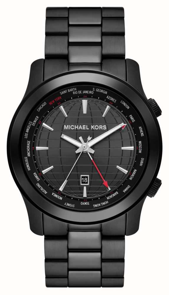 Michael kors 2025 black runway watch