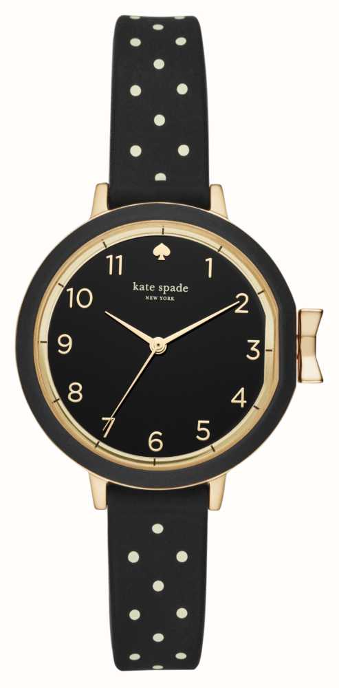 Kate spade discount black leather watch