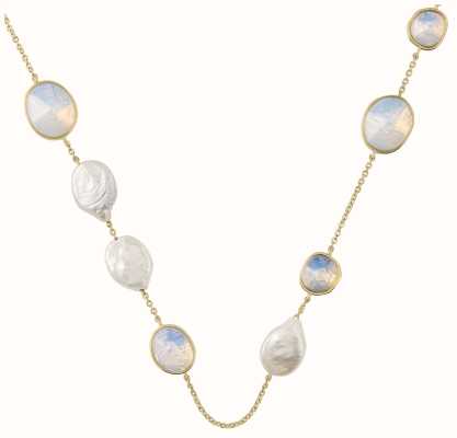 Radley Jewellery 18ct Gold plated Opal Stone And Pearl Necklace RYJ2420S