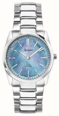 Accurist Everyday Solar (30mm) Blue Mother of Pearl Dial / Stainless Steel 74016
