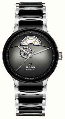 RADO Centrix Automatic Open Heart (39.5mm) Black Dial / Stainless Steel Ceramic Bracelet R30012152