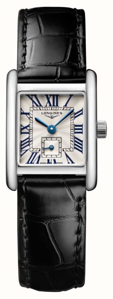 LONGINES Mini Dolce Vita 21.5mm Silver Dial Black Alligator