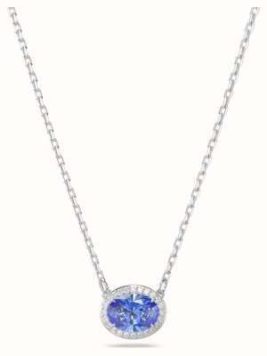 Swarovski Constella Necklace Rhodium Plated Blue Crystal 5671809